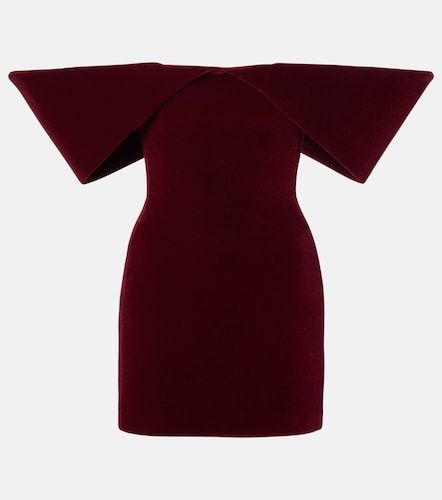 Vestido corto de terciopelo - David Koma - Modalova