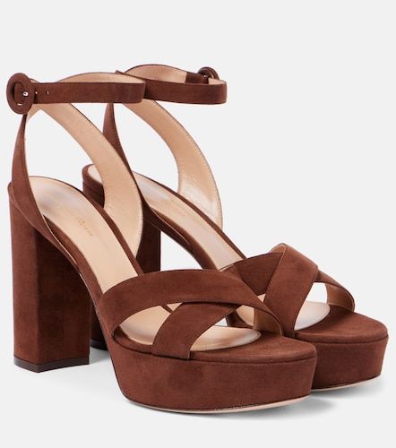 Sabrina suede sandals - Gianvito Rossi - Modalova