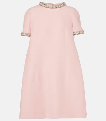 Vestido corto de Crepe Couture bordado - Valentino - Modalova