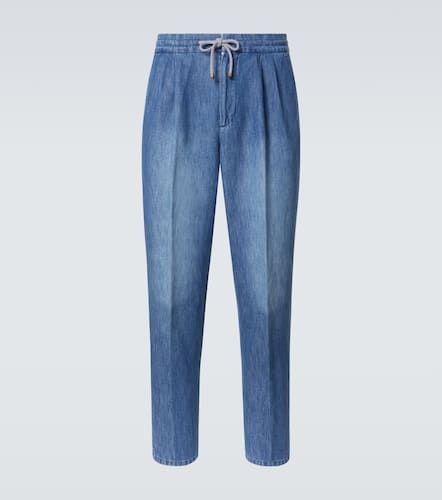 Faded tapered jeans - Brunello Cucinelli - Modalova