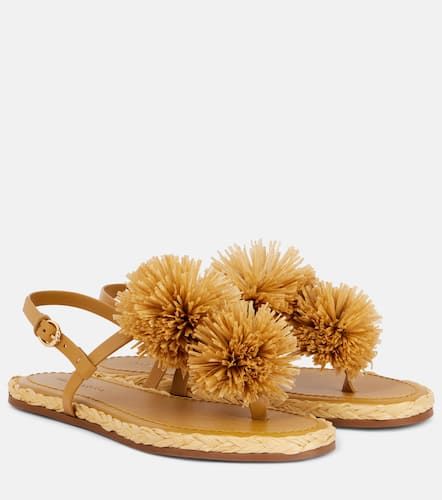 AppliquÃ© leather espadrille sandals - Ulla Johnson - Modalova