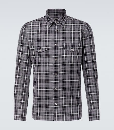 Camisa Western de sarga de algodón - Tom Ford - Modalova