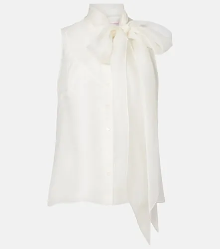 Top de seda con lazada - Carolina Herrera - Modalova