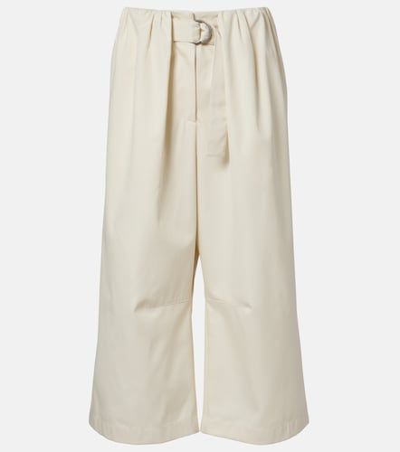 Pantaloni culottes in gabardine di cotone e seta - Loewe - Modalova