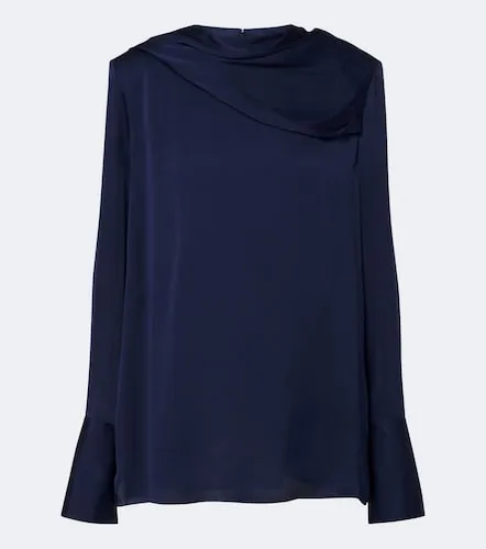 Blusa de georgette de seda drapeado - Tom Ford - Modalova