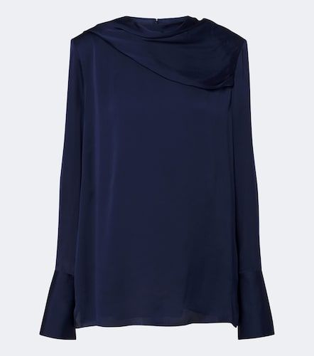 Silk georgette draped blouse - Tom Ford - Modalova