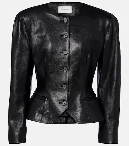 Magda Butrym Peplum leather jacket - Magda Butrym - Modalova