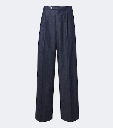 Pantaloni in chambray di cotone a gamba larga - Jil Sander - Modalova