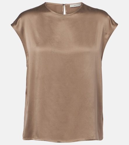 Top Dasha de charmeuse de seda - Asceno - Modalova