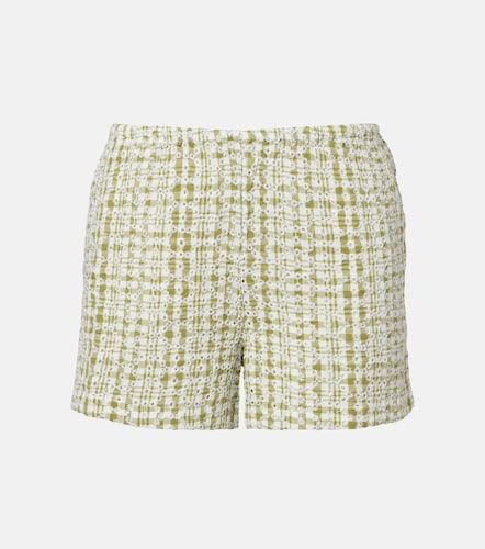 Daniela embroidered cotton-blend shorts - Velvet - Modalova