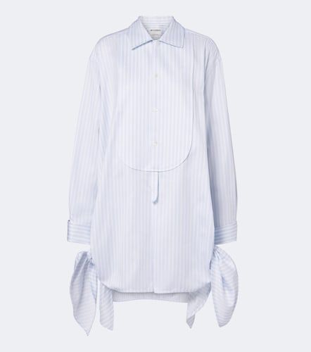 Vestido camisero de sarga de algodón a rayas - JW Anderson - Modalova