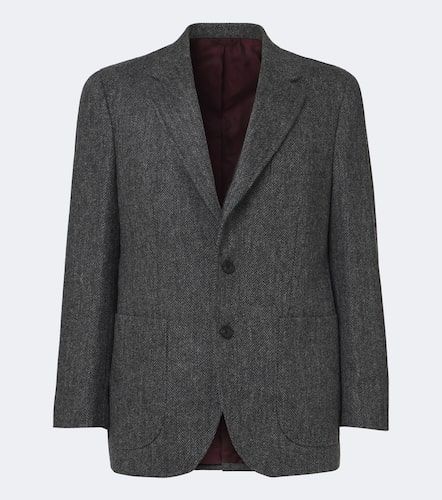 Herringbone virgin wool blazer - Rubinacci - Modalova