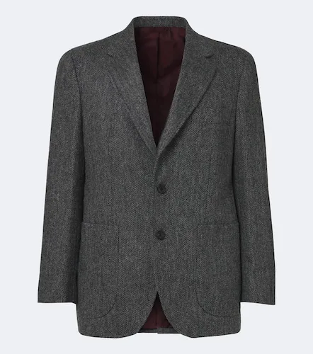Blazer de lana virgen espigado - Rubinacci - Modalova