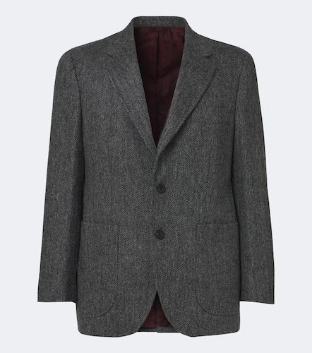 Herringbone virgin wool blazer - Rubinacci - Modalova