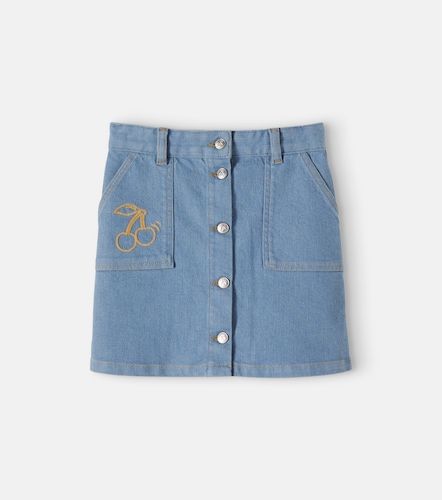 Falda Dexie de denim bordada - Bonpoint - Modalova