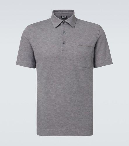 Zegna Polo de piqué de algodón - Zegna - Modalova