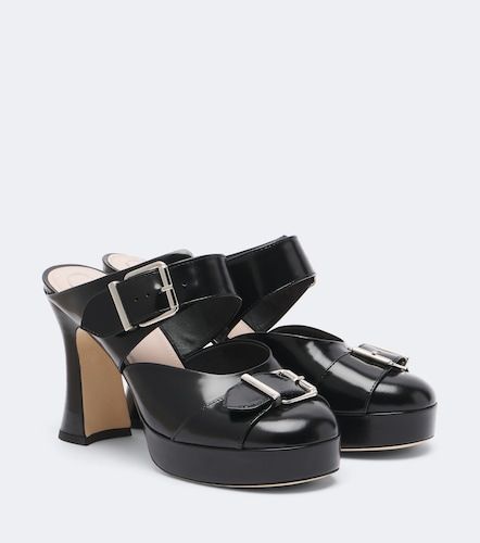 Buckle Sculpt leather mules - Simone Rocha - Modalova