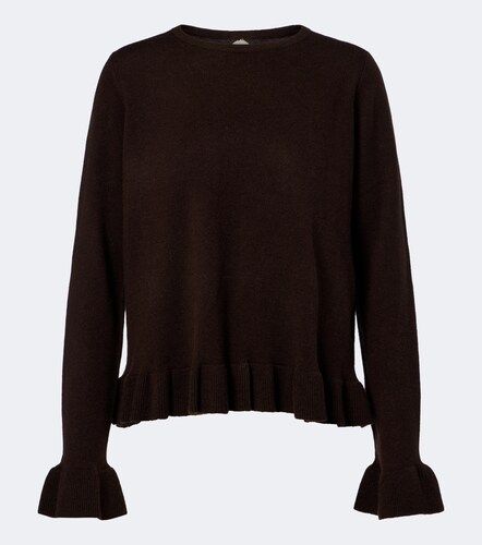 Pullover con volant in lana vergine e cashmere - Jardin des Orangers - Modalova