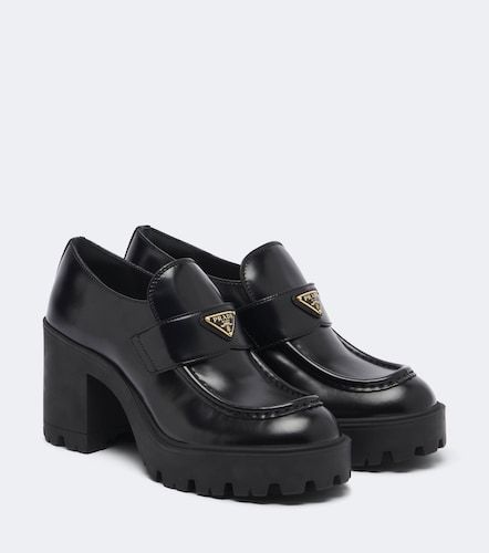 Prada Leather platform loafers - Prada - Modalova