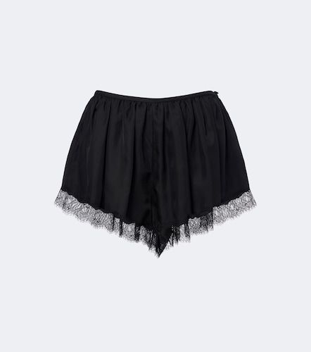 Shorts Georgina de seda con encaje - Ulla Johnson - Modalova