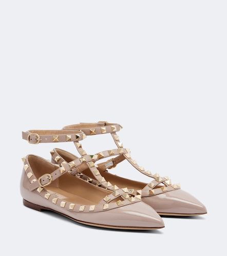 Bailarinas Rockstud de charol - Valentino Garavani - Modalova