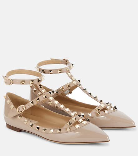 Rockstud patent leather ballet flats - Valentino Garavani - Modalova