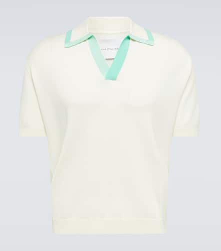 Shawl-collar wool polo shirt - King & Tuckfield - Modalova