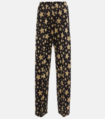 Wide-leg jacquard sweatpants - Palm Angels - Modalova