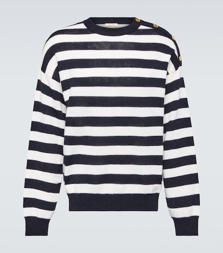 Pullover in cotone e lana a righe - Valentino Garavani - Modalova