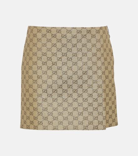 Gucci Glitter GG canvas miniskirt - Gucci - Modalova