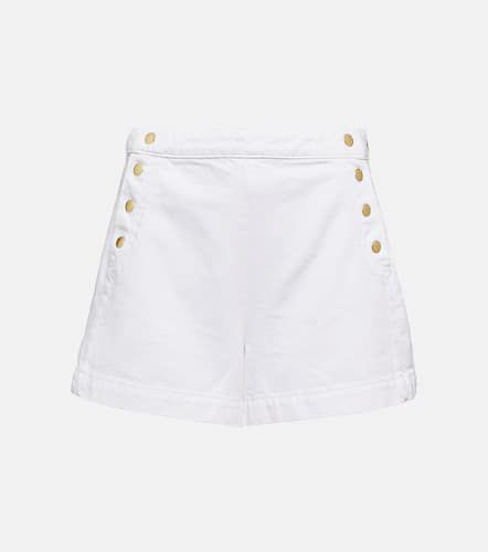 Sailor Snap high-rise denim shorts - Frame - Modalova