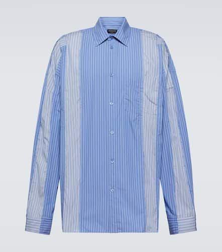 Striped cotton-blend shirt - Balenciaga - Modalova