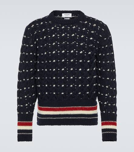 Cable-knit wool-blend sweater - Thom Browne - Modalova
