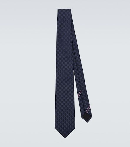 Corbata de sarga de seda con GG - Gucci - Modalova