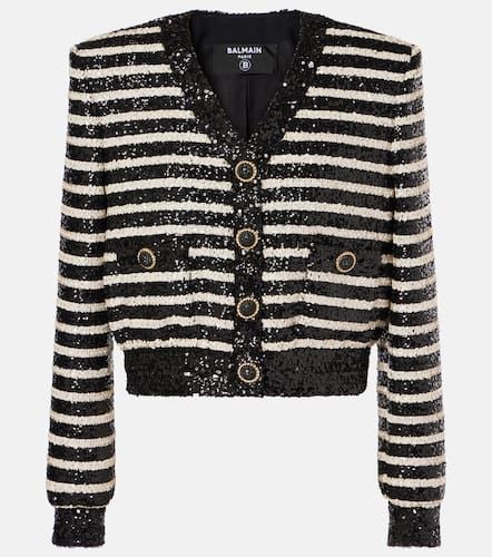 Balmain Sequined striped jacket - Balmain - Modalova