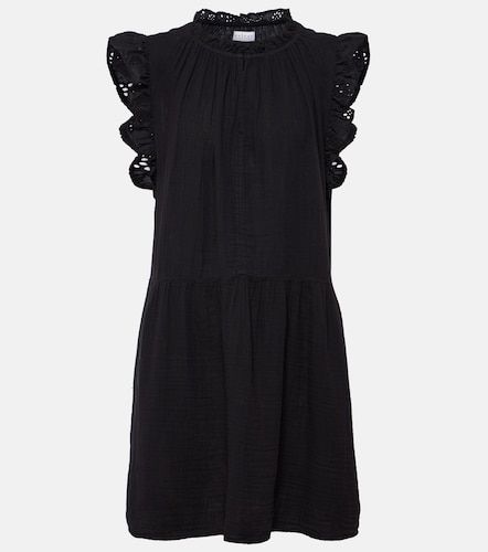 Abito corto Grace in cotone con pizzo - Velvet - Modalova