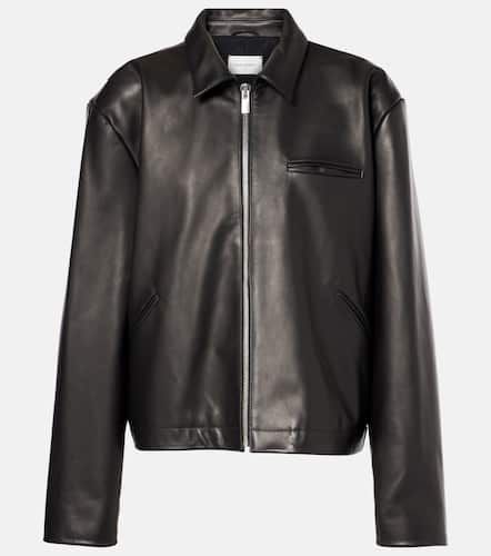 Oversized leather jacket - Magda Butrym - Modalova