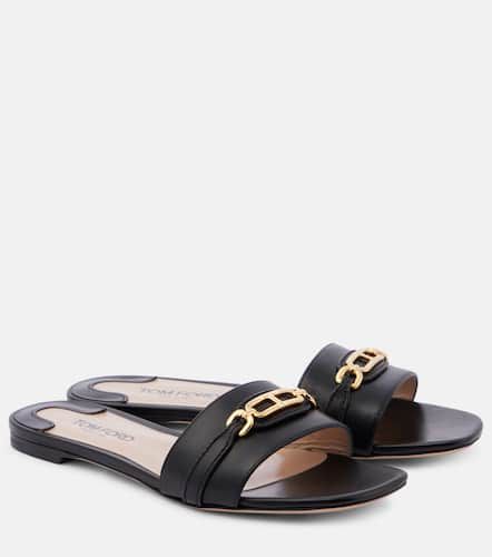 Tom Ford Embellished leather slides - Tom Ford - Modalova