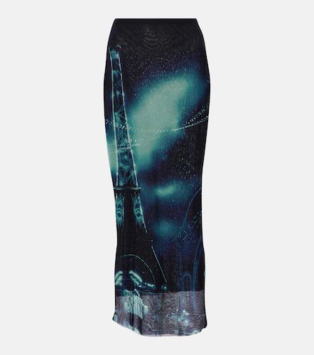 Printed mesh midi skirt - Jean Paul Gaultier - Modalova