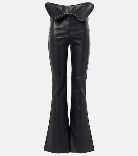 High-rise leather pants - Alexander McQueen - Modalova