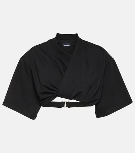 Le T-Shirt Bahia Court cotton crop top - Jacquemus - Modalova