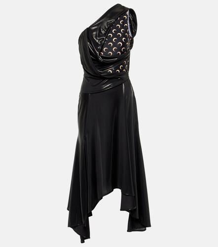 Regenerated Moon draped jersey midi dress - Marine Serre - Modalova