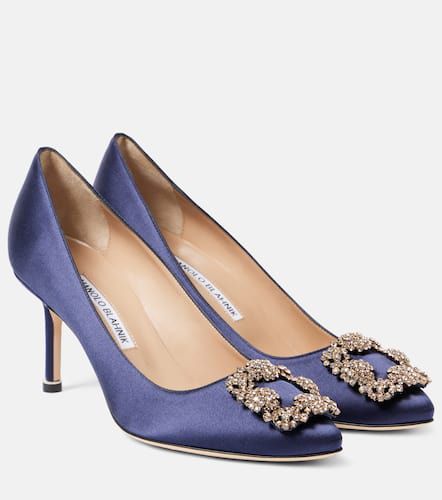 Hangisi embellished satin pumps - Manolo Blahnik - Modalova