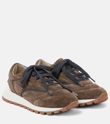 Runner suede sneakers - Brunello Cucinelli - Modalova