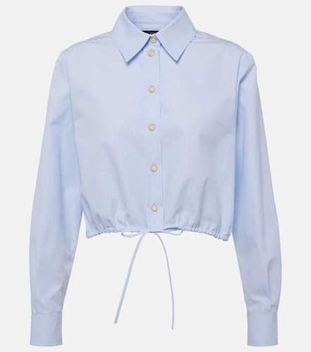 Camicia cropped in jacquard di cotone - Gucci - Modalova