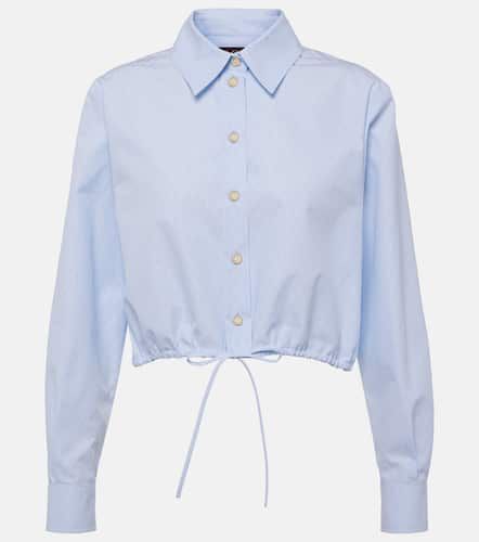 Camisa cropped de algodón en jacquard - Gucci - Modalova