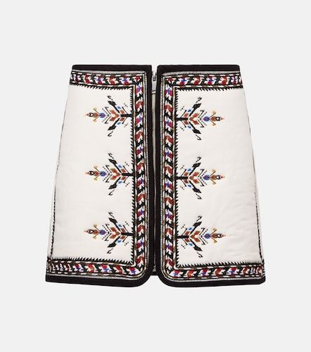 Minifalda Zeria de algodón bordada - Marant Etoile - Modalova