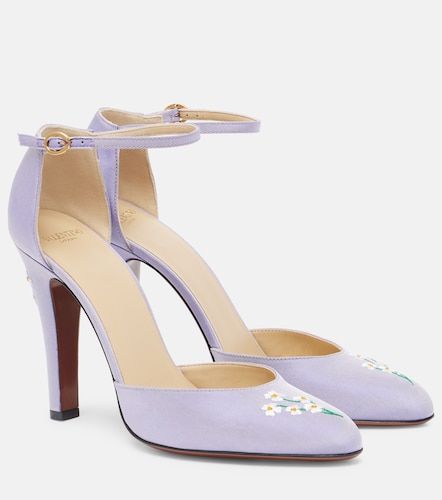 Hi Dolly 105 embroidered satin pumps - Valentino Garavani - Modalova