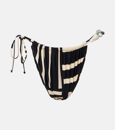 Slip bikini a righe con decorazioni - SIR - Modalova