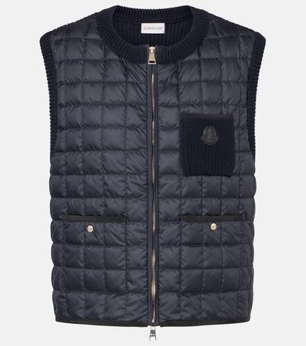 Cotton-blend down sweater vest - Moncler - Modalova